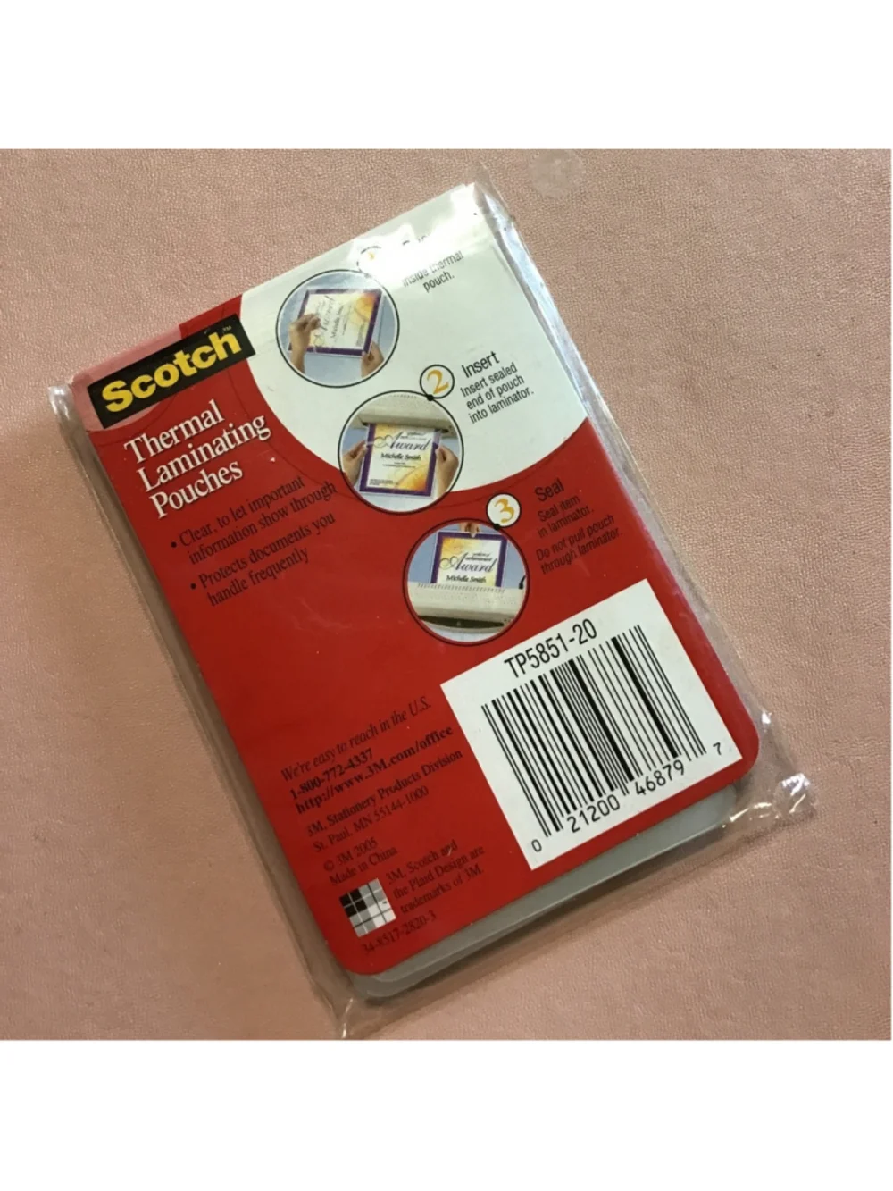 Scotch Thermal Laminating Pouches for Business ID Cards Clear NEW 19 Pouches